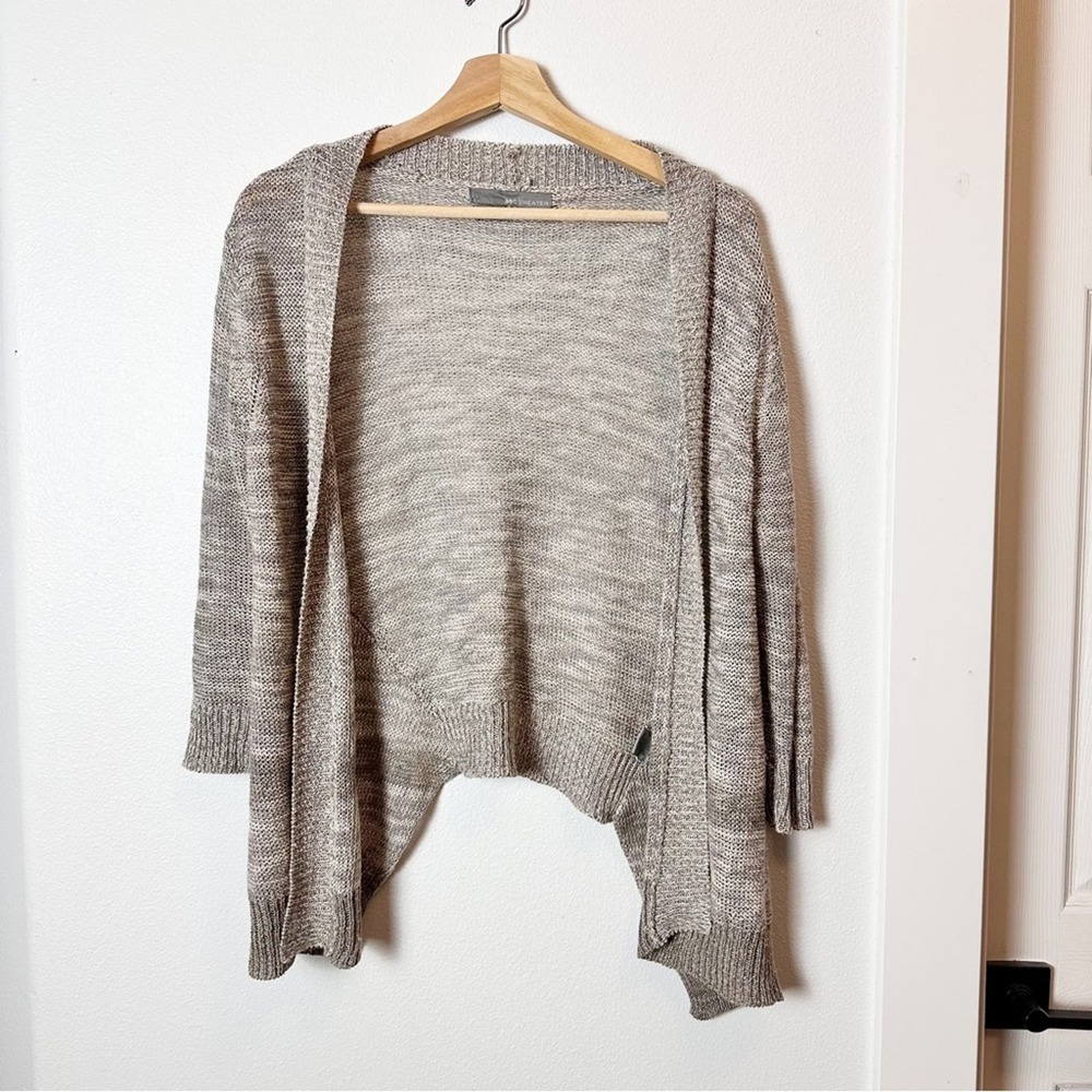 360 Sweater Gray Cardigan Knit Sweater sz S